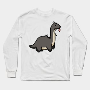 Cute burnt dino, derpy long neck, Dinosaurus. Long Sleeve T-Shirt